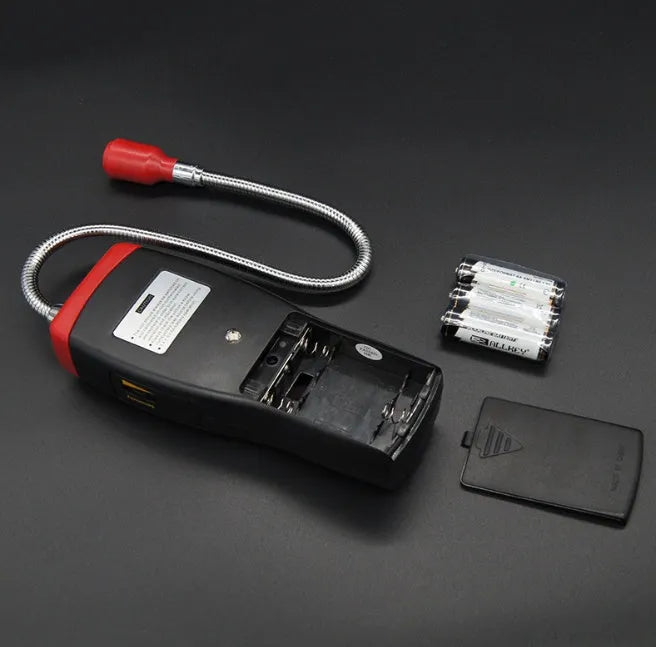 AS8800L portable flammable gas detector with LED display and compact design