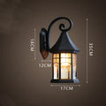 Industrial wrought iron wall light with E27 holder, 220V, 180-200mm, available in styles A to L