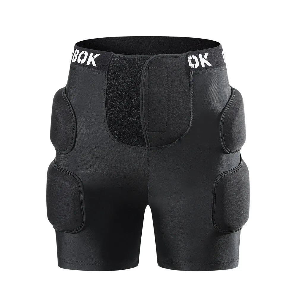 BA103 Black adults hip protector trousers for skating with integrated shock-absorbing pads