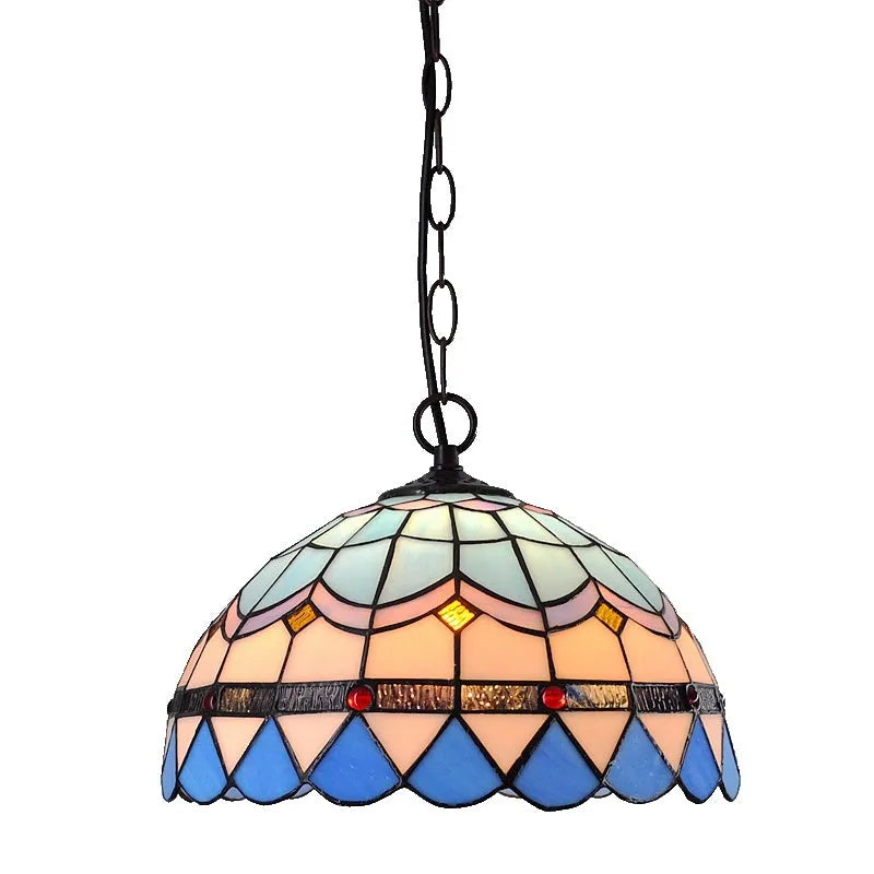 European baroque coloured glaze chandelier with abstract forms 36×36×26 cm