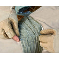 Portable hemostatic bandage kit containing tactical gauze tape in 4 inch or 6 inch sizes.