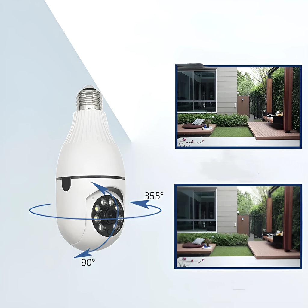 Wireless intelligent surveillance camera with full-colour day and night vision and wide-angle lens