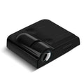 Universal car decorative projection radium lamp in black or beige, showing compact ABS plastic housing.