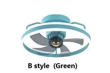 500mm overhead fan lamp with integrated light fitting in multiple colour finishes