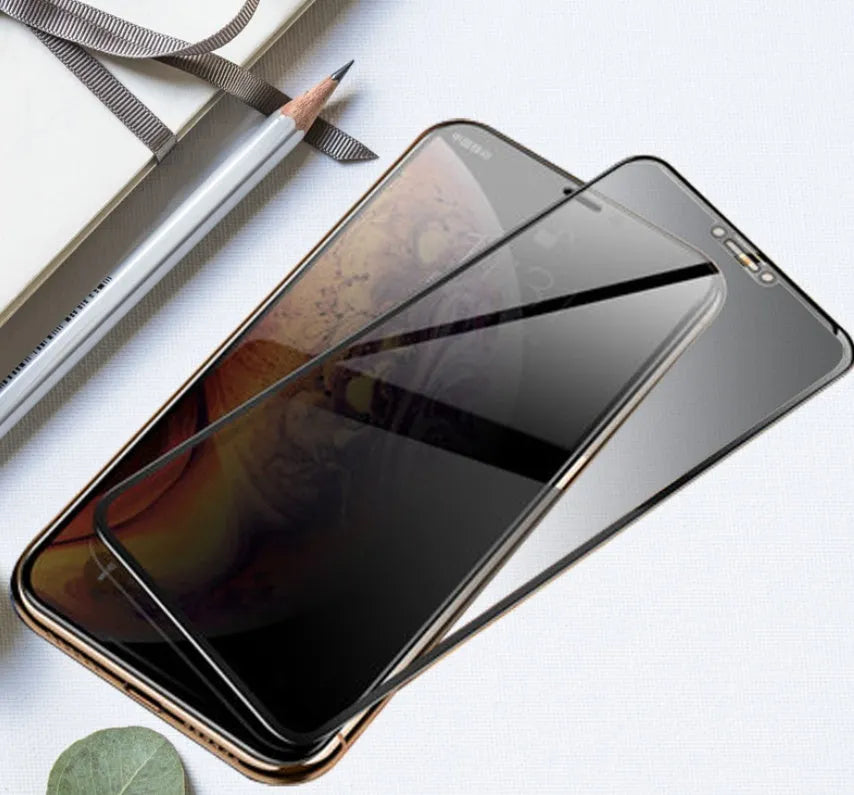 Samsung Galaxy phone tempered glass screen protector with full coverage and privacy filter option