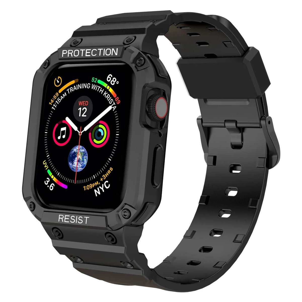 Soft TPU sports watch strap for Apple Watch Series 8 in multiple colour options