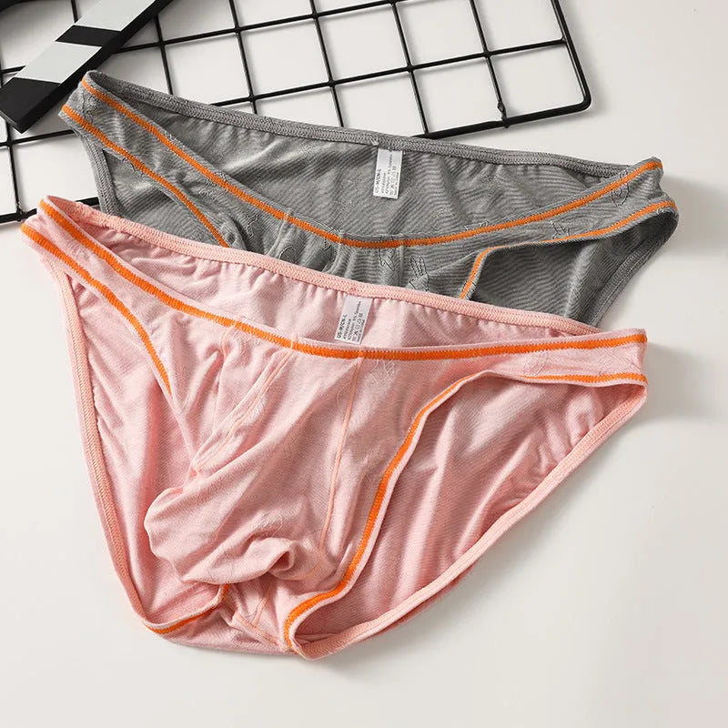 Men's modal ice silk underwear with butt-lift design in multiple colours