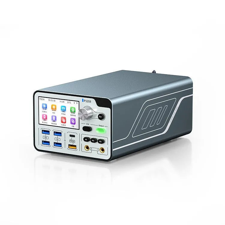 320W smart voltage regulator power meter with 3.0-inch IPS display showing current readings