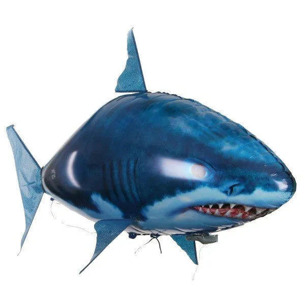 Remote control shark toy air swimming fish balloon floating indoors with infrared remote