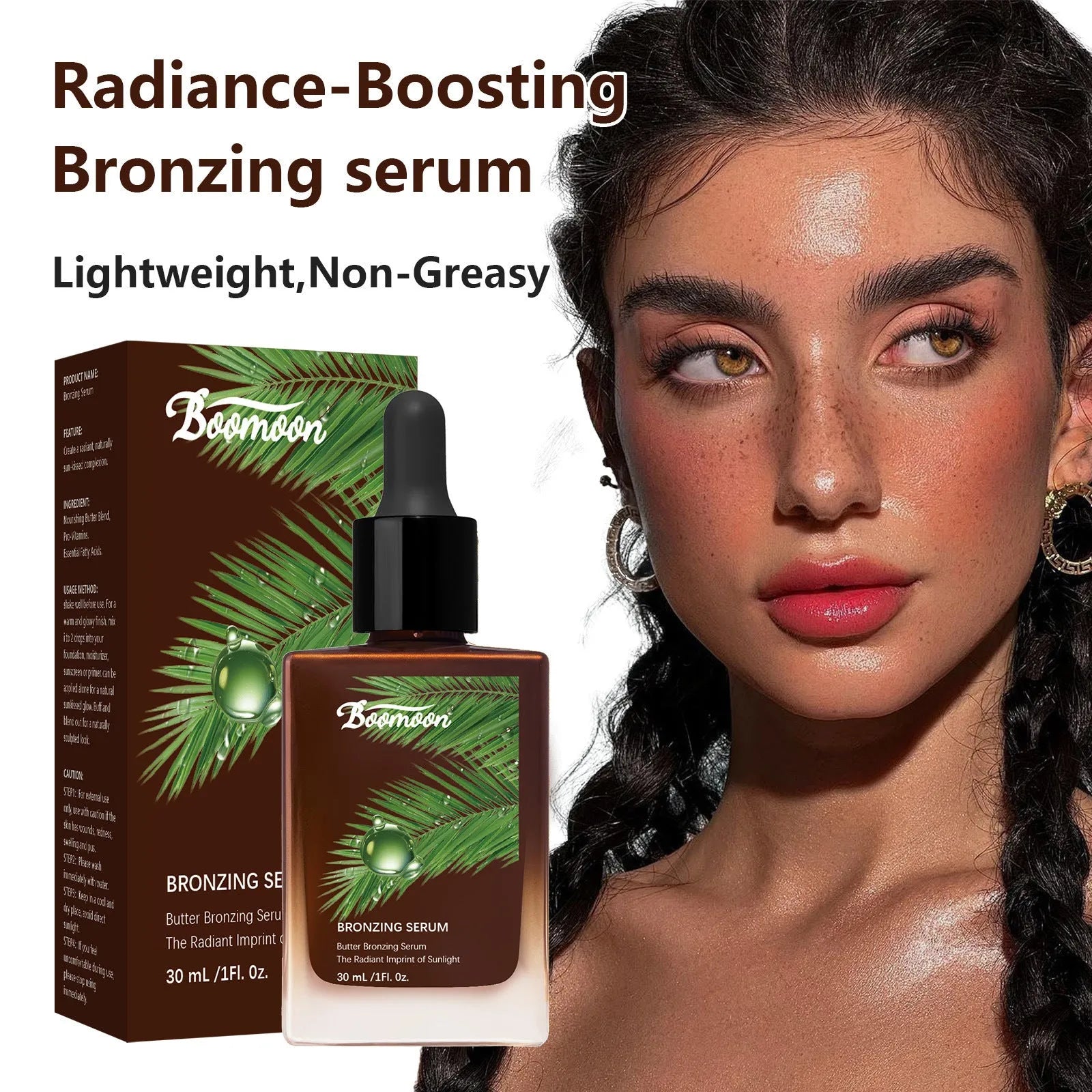 Bronze Black colour care solution moisturising treatment bottle, 30ml, for dark brunette and black hair