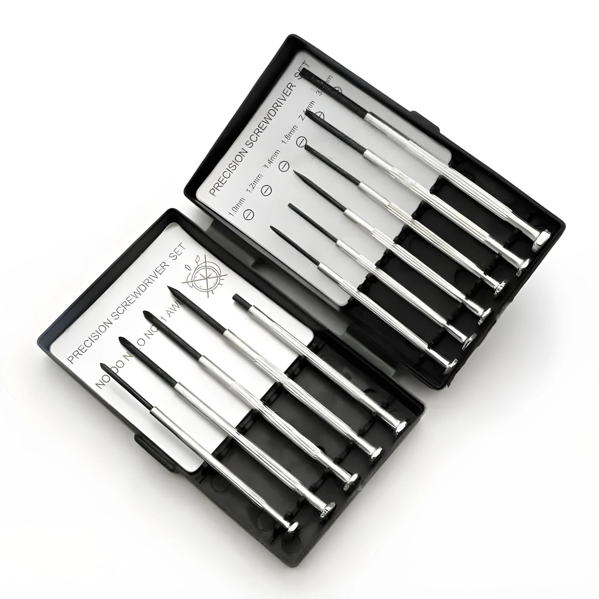 TH-6177 11-piece clock repair screwdriver set with cross and one-word heads