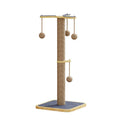 Windmill-style cat climbing frame with scratch-resistant hanging ball toy