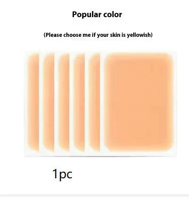 A 130mm long by 8.5mm wide makeup brush for covering tattoos and birthmarks, shown in a light flesh colour.
