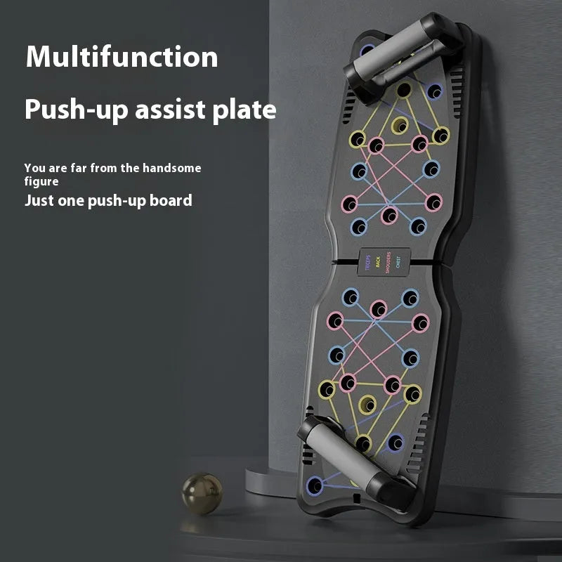ABS push up support plate fitness equipment for pectoral, shoulder, latissimus dorsi and triceps training
