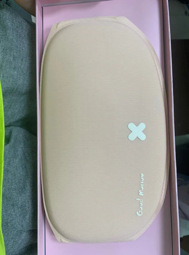Rechargeable menstrual pain relief belt with 3-speed heating and massage, 300 x 150 x 10mm, Basic models style.