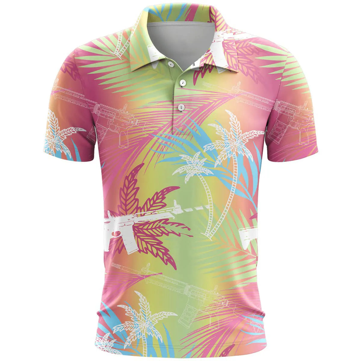 3D printed sports short sleeve top in loose fit style with colour matching patterns on polyester fabric