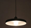 Aluminium alloy bar chandelier for restaurants in black or white finish with 35cm, 50cm or 60cm diameter