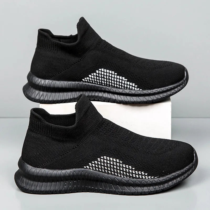 Popcorn Flyknit fabric casual sneaker in solid colour on a white background, showing low top and round toe design.
