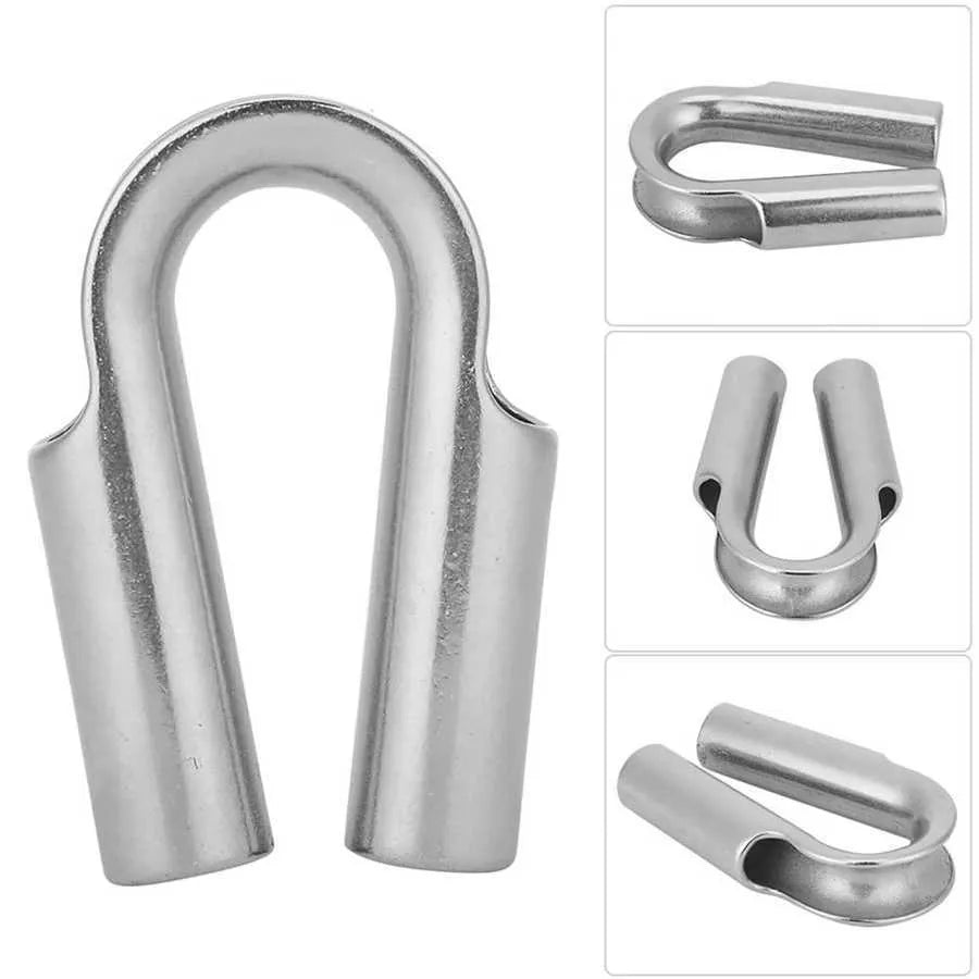 Stainless steel chicken heart ring sleeve for mounting on tubular pipes in various sizes.