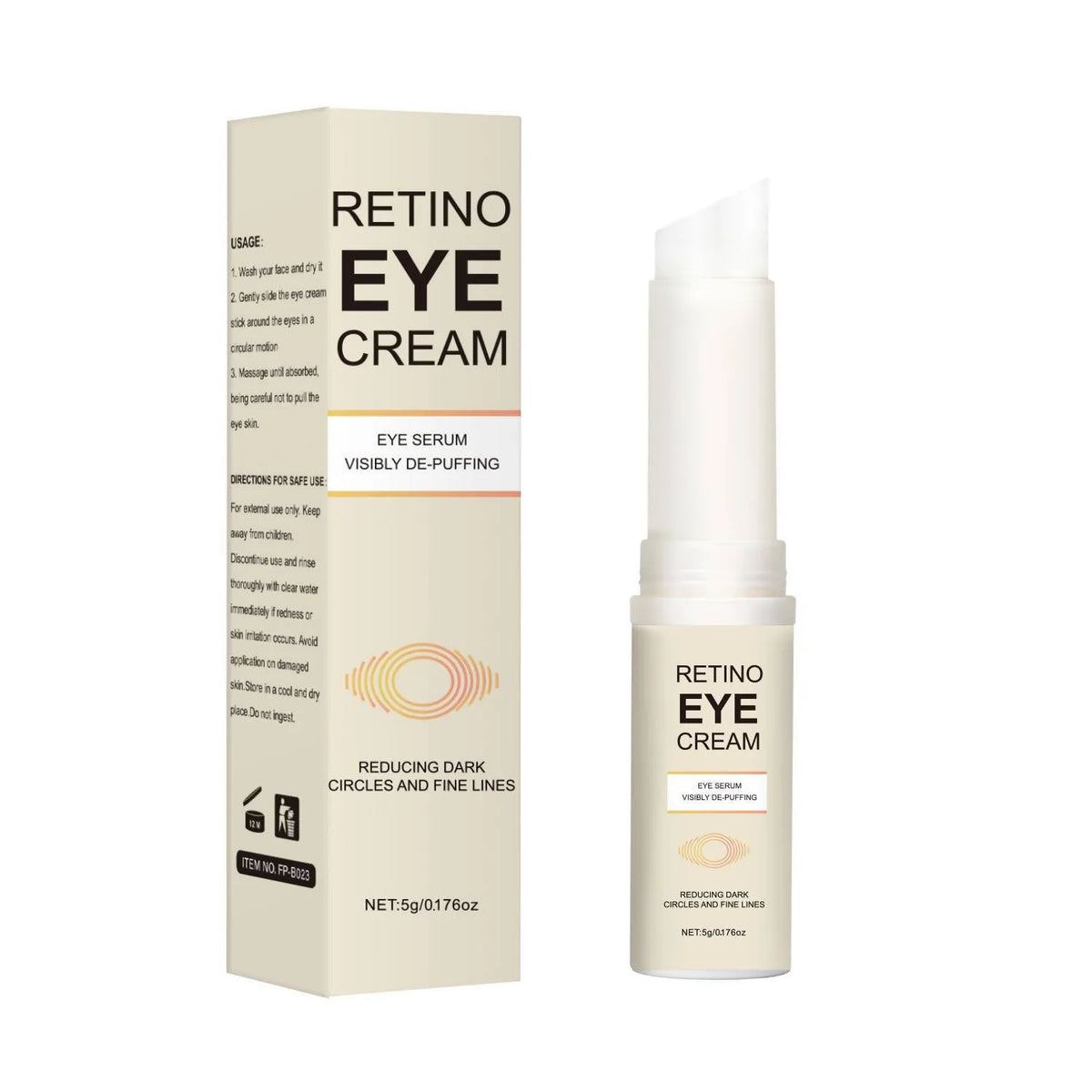 5g moisturising eye cream container for dark circles treatment