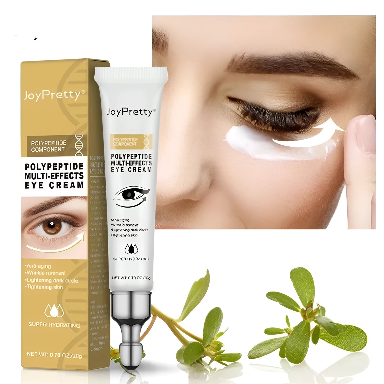 20g jar of peptide anti-dark circle eye cream for reducing puffiness