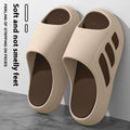 EVA platform slippers with injection moulded soles and letter detail in multiple colour options