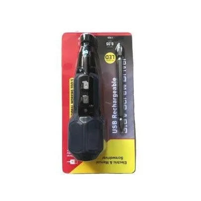 Alloy steel straight handle electric screwdriver with 36V rechargeable lithium battery