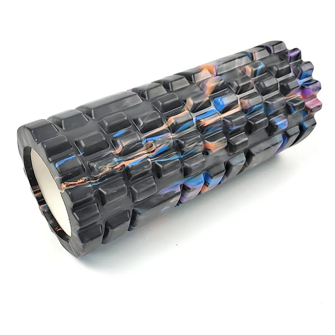 33cm camouflage pattern EVA foam roller for fitness and massage.