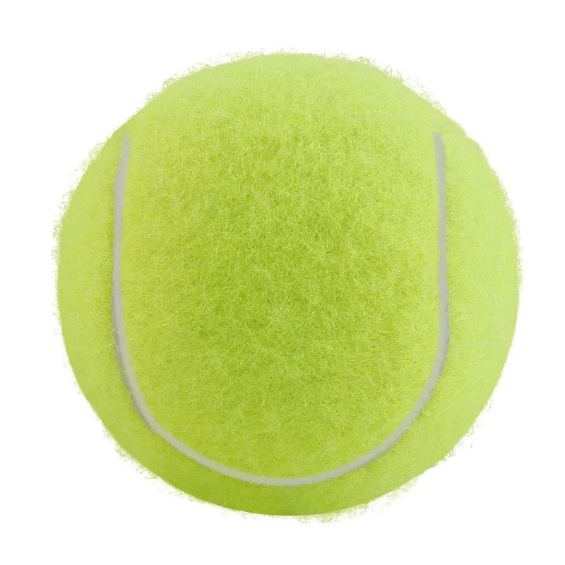 Bite-resistant rubber tennis ball dog toy 6.3cm diameter in five colour options