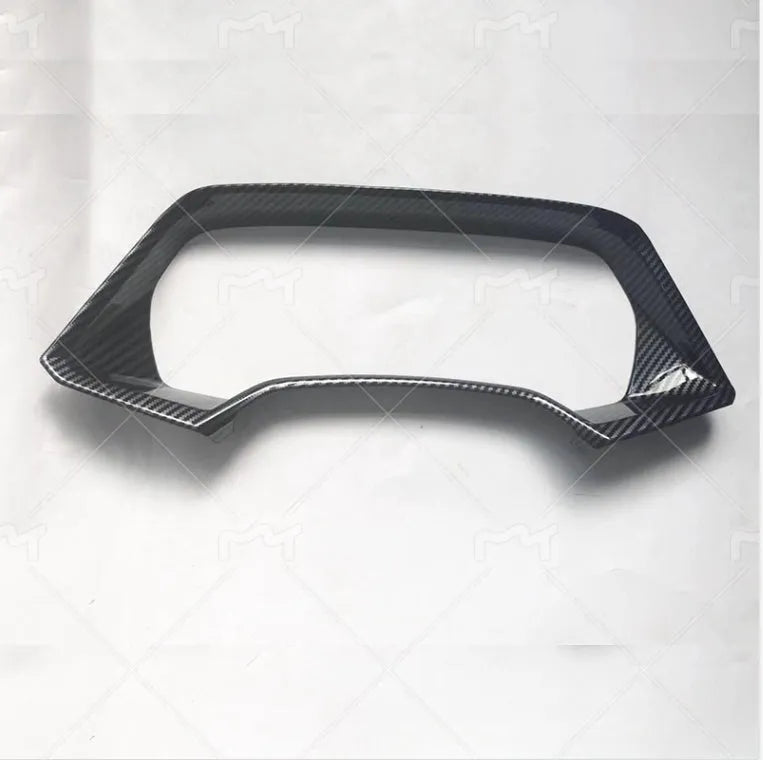 BMW X5 dashboard decorative frame in Carbon Fibre and Peach Wood finishes for the 2022 X5L model.