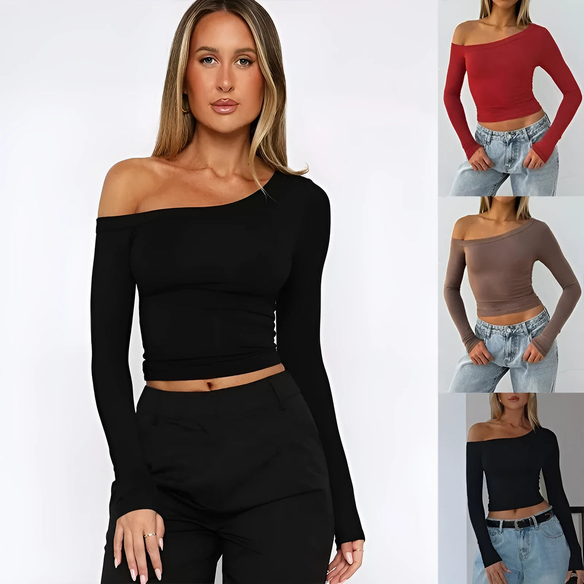 Women's slim fit knitted cardigan with cross shoulder straps in solid colours