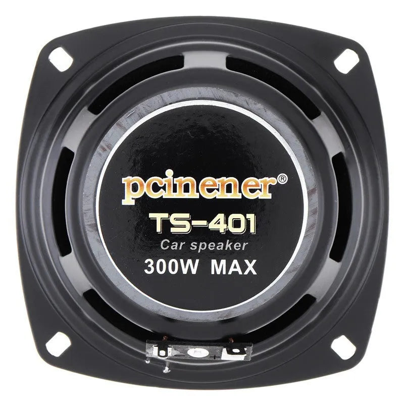 4-inch diameter bass coaxial car horn speaker with magnet material construction for vehicle audio upgrades