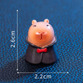 Resin Halloween capybara figurine decoration for micro landscapes in various spooky colour designs