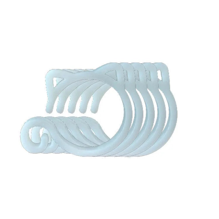 Cat-shaped plastic garden clip in four colours for plant support
