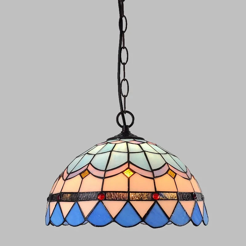 European baroque coloured glaze chandelier with abstract forms 36×36×26 cm