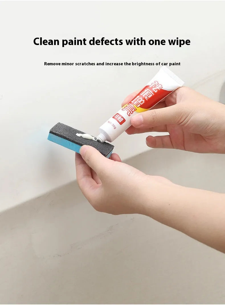 Car repair wax kit with grinding wax, brightening wax and frosted sponge mop for scratch removal
