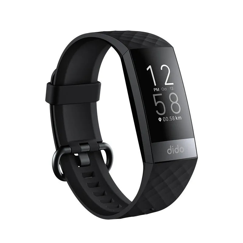 Y6 Black smart bracelet with 1.1-inch screen for blood pressure and ECG monitoring