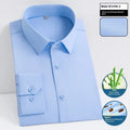 Mens bamboo fibre business shirt with waterproof and stain resistant properties in slim fit design