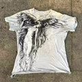 Gothic men's short sleeve t-shirt with cartoon pattern in colour HQ929 on a hanger