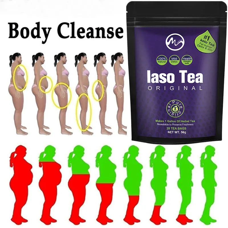 A single sealed bag of sugar-free instant slimming tea using cold soak process.