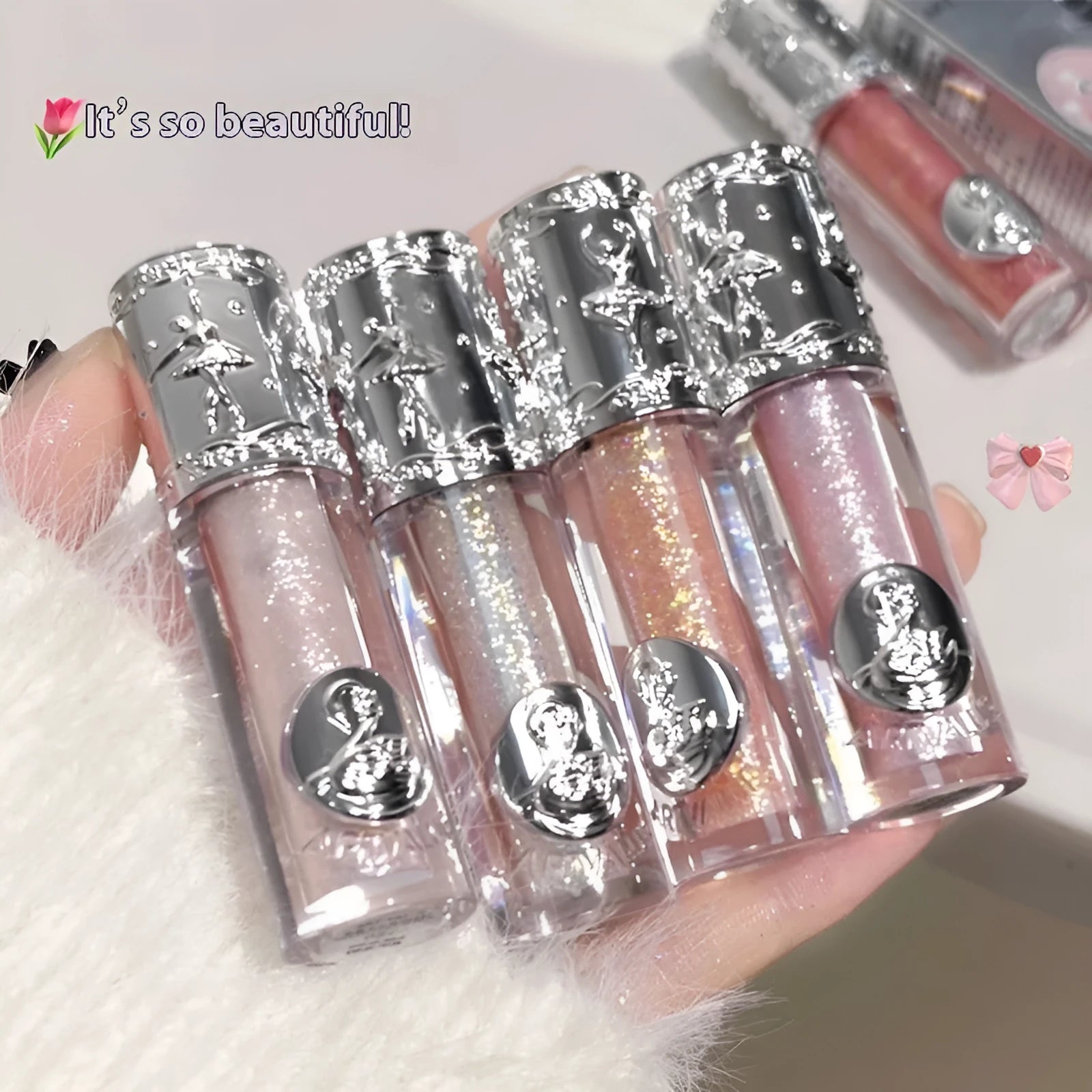 Ballet liquid eye shadow product in five colour options for universal skin types