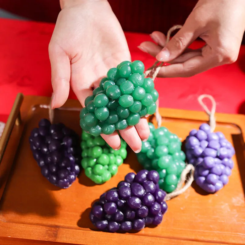 Grape handmade soap bar in purple or green colour weighing 80g