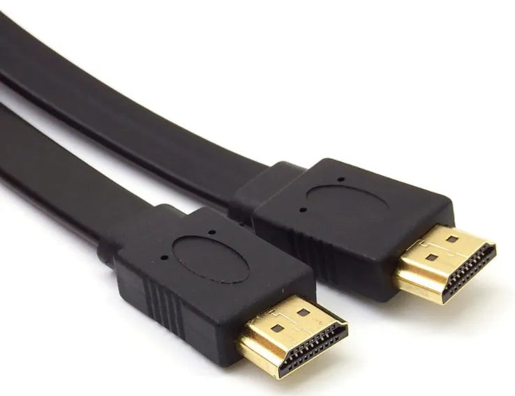 Flat HDMI cable version 1.4 with copper wiring for 1080P high-definition connections in multiple lengths