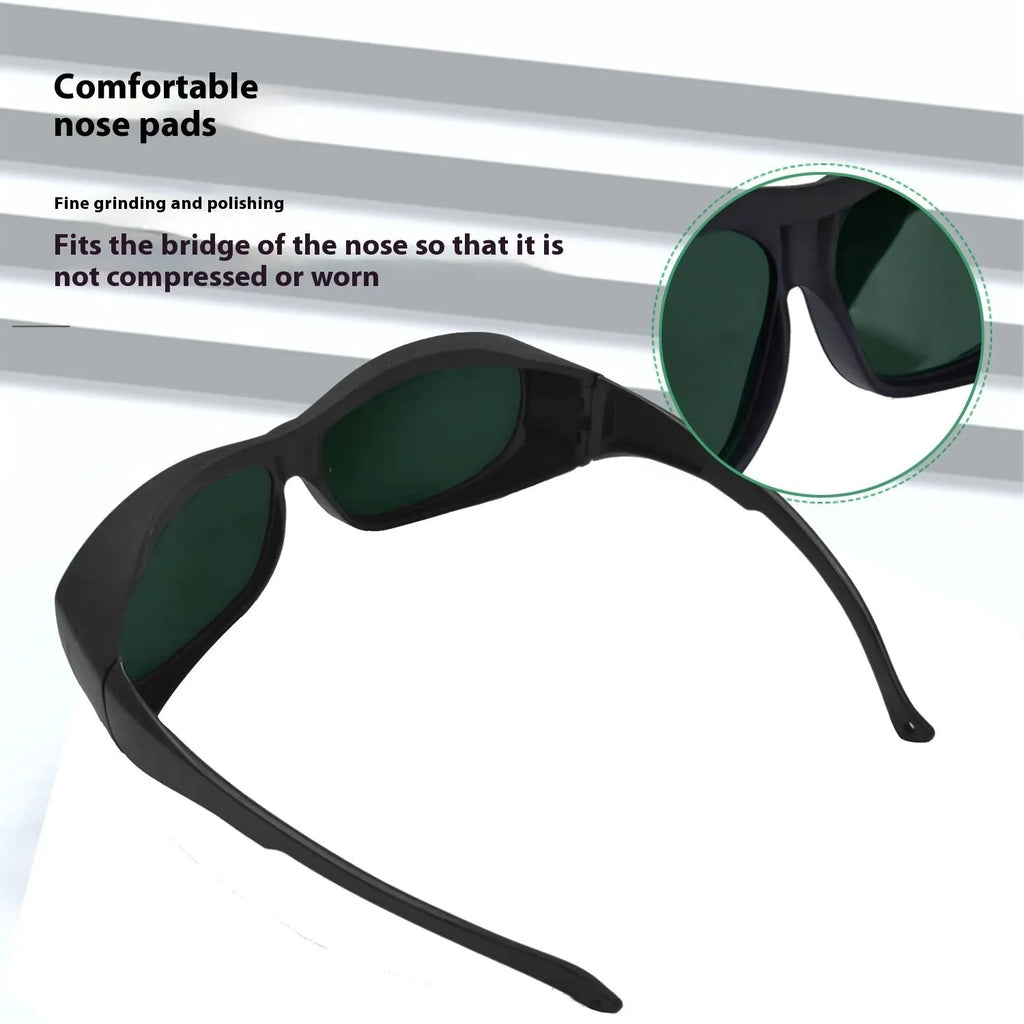 PC laser safety goggles for 200-2000nm protection, used in skin rejuvenation and welding.