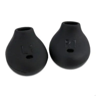 Black and white silicone replacement sleeves for Samsung S6 Edge G9200 G9250 G920A earphones