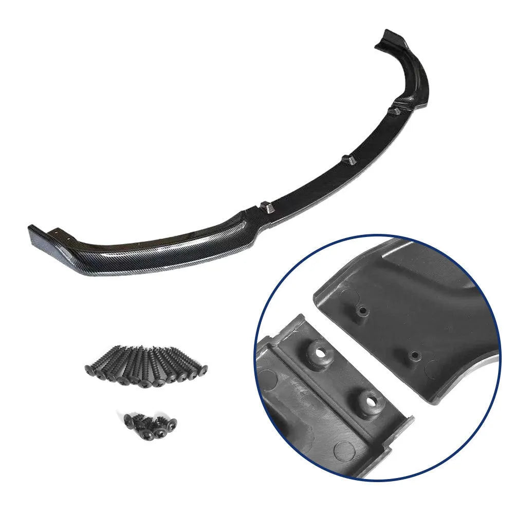 Bright black PP plastic front bumper lip spoiler for BMW 3 Series F30 F35 models