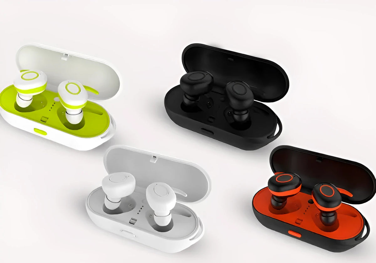 CSR-chip wireless Bluetooth sports headset in black, green, red or white colour
