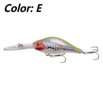 Little Fat Man 10.5cm deep diving minnow fishing lure with long tongue board