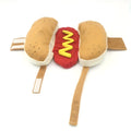 Brown hot dog costume coat for small dogs on dachshund pet