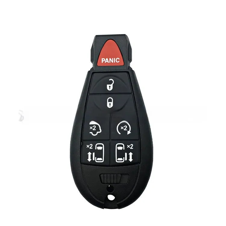 Dodge Chrysler car smart key shell replacement case in ABS brass measuring 85x42x15mm